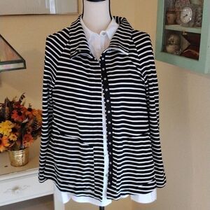 Vitamin Snap Front Cotton Knit Jacket